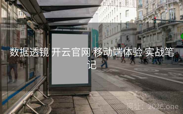 数据透镜 开云官网 移动端体验 实战笔记