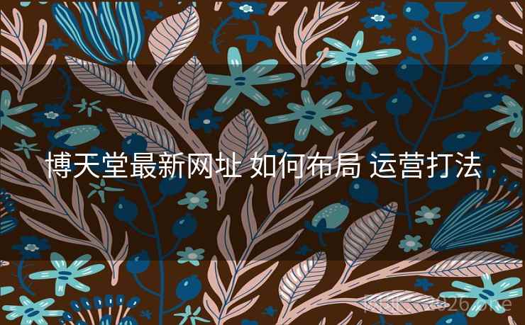 博天堂最新网址 如何布局 运营打法