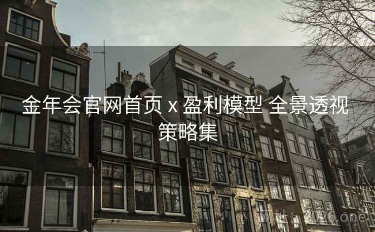 金年会官网首页 x 盈利模型 全景透视 策略集 金年会官网首页 x 盈利模型 全景透视 策略集